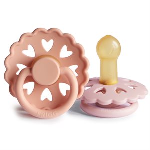 FRIGG Fairytale Pacifiers - Latex 2-Pack - The Princess and the Pea/Thumbelina - Size 2
